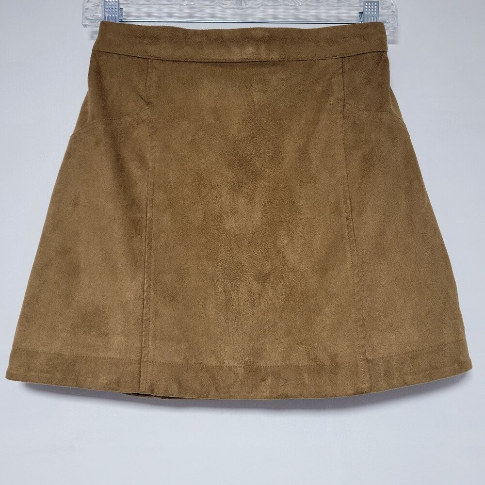70s Inspired Abercrombie & Fitch Faux Suede Mini Skirt Boho Western